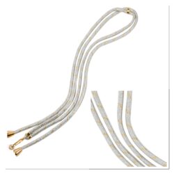 Telefoon koord zilver met beetje goud