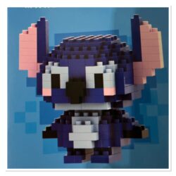 Bouwblokjes stitch blauw