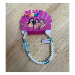 K3 armband bedel zeester blauw