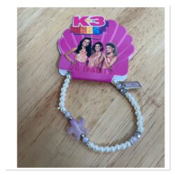 K3 armband bedel zeester lila