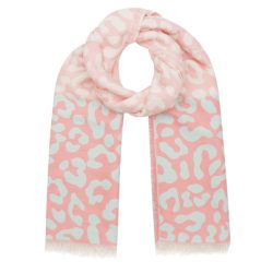 Sjaal roze / ijsblauw