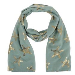 Sjaal zeester groen