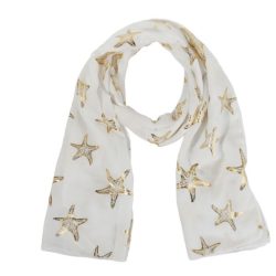 Sjaal zeester wit