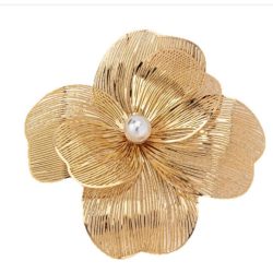 Broche Bloem goud