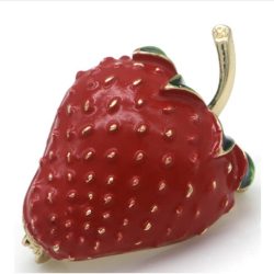 Broche Aardbei