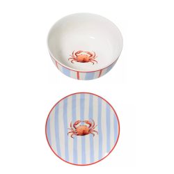 SET bordje en kom krab