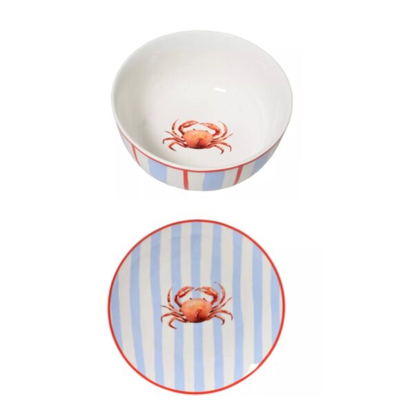 SET bordje en kom krab