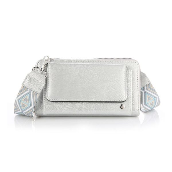 Portemonnee tasje zilver