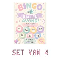 Bingoballen actie set van 4