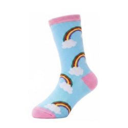 Sokken regenboog blauw kids