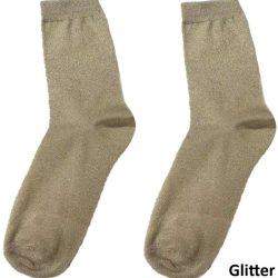 Sokken glitter creme
