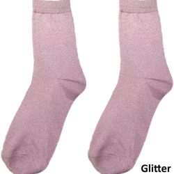 Sokken glitter roze 38-45